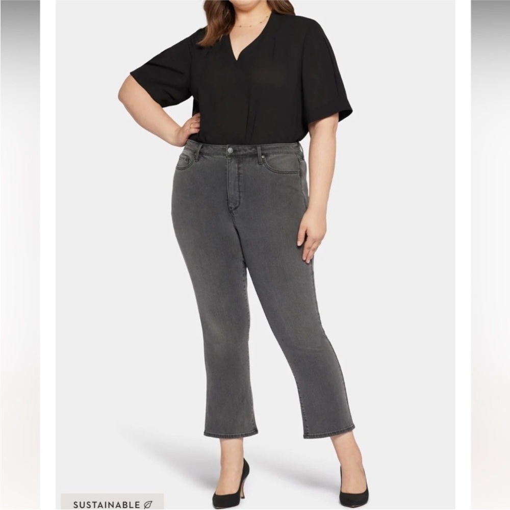 New NYDJ High Rise Slim Bootcut Ankle Stretch Jeans 24W